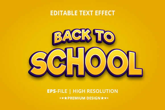 Back to School 3D Editable Text Effects β A Complete Solution for Creative Design Projects