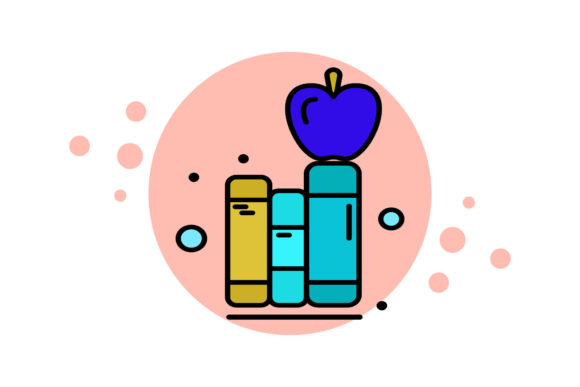 Back to School Book Collection Bubble