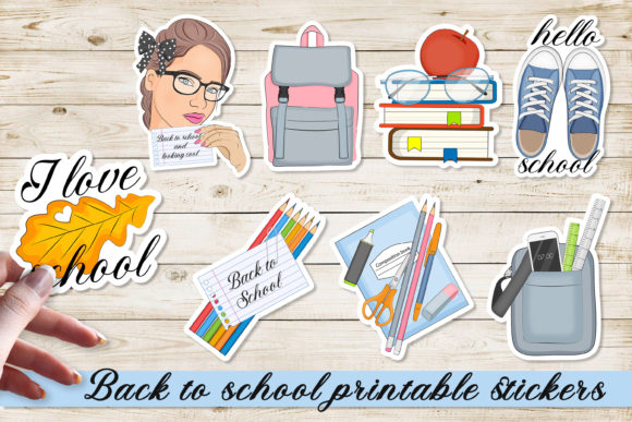 Back to School Printable Stickers