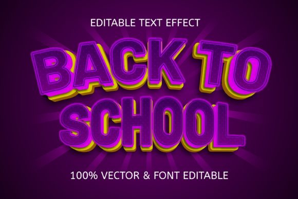 Back to School: The Power of Purple and Yellow in Vector Graphics