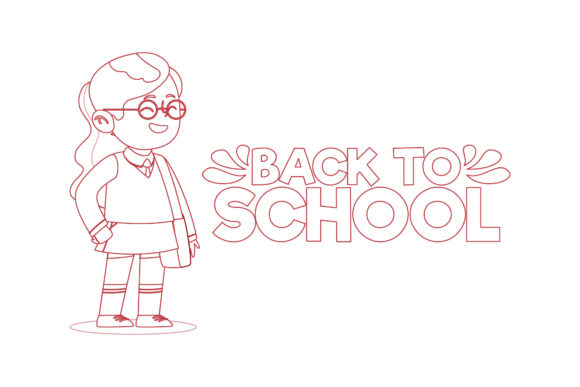 Using Back to School Day Coloring Pages Vector Graphics in Your Design Workflow