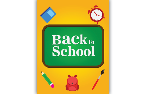 Yellow Color Back to School Poster